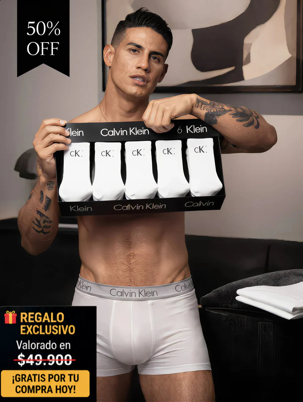 🔥OFERTA BÓXER Calvin Klain X12 - COMPRE 6 Y LLÉVESE 12 + 12 Calcetines🔥